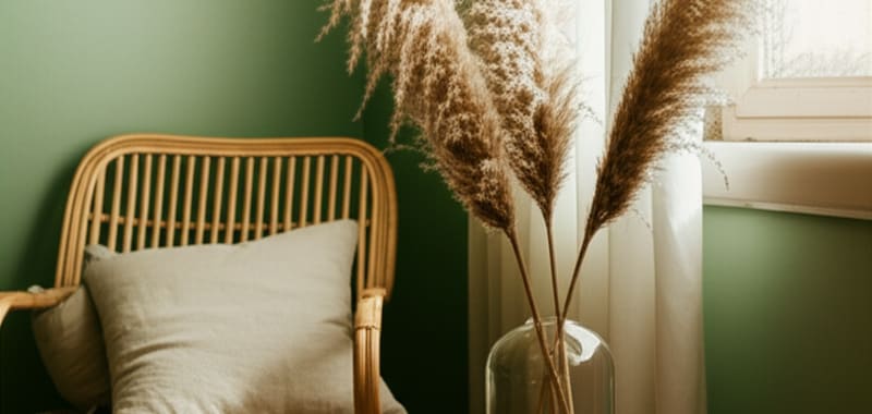 Modelo O Cuidado — design acolhedor sage e pêssego